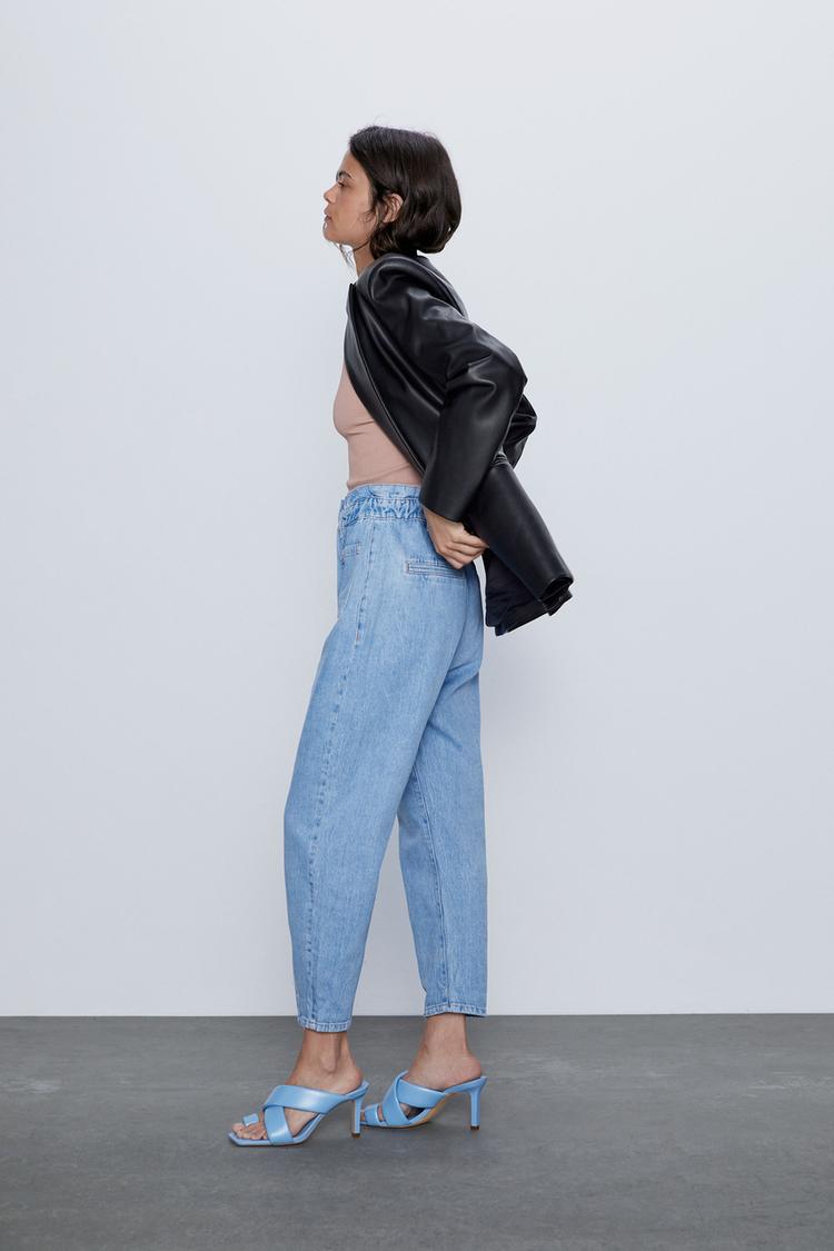 Z1975 Baggy Paperbag Jeans Zara United States