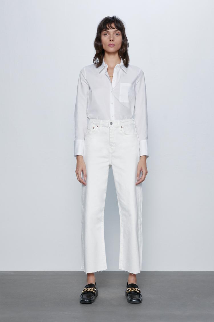 Zw Premium White Culotte Jeans Zara Australia