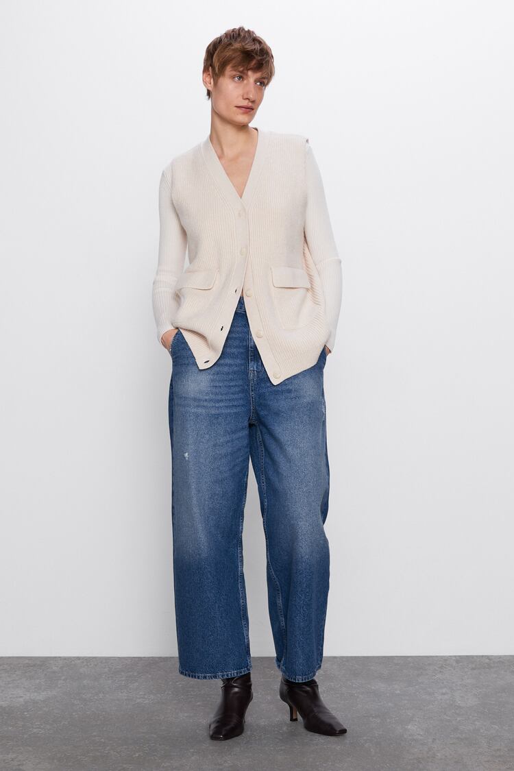 Image 1 of JEANS Z1975 HIGH RISE WIDE LEG from Zara