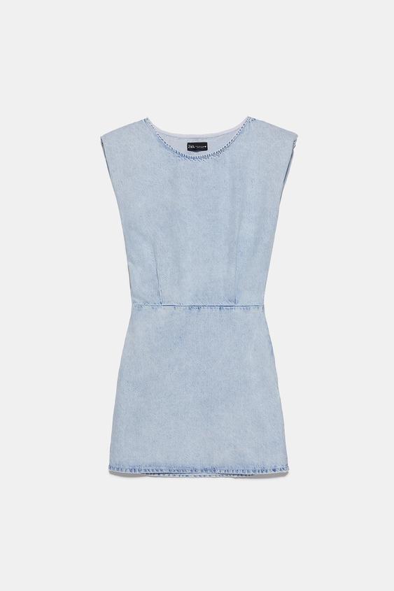 Women S Denim Dresses Zara International