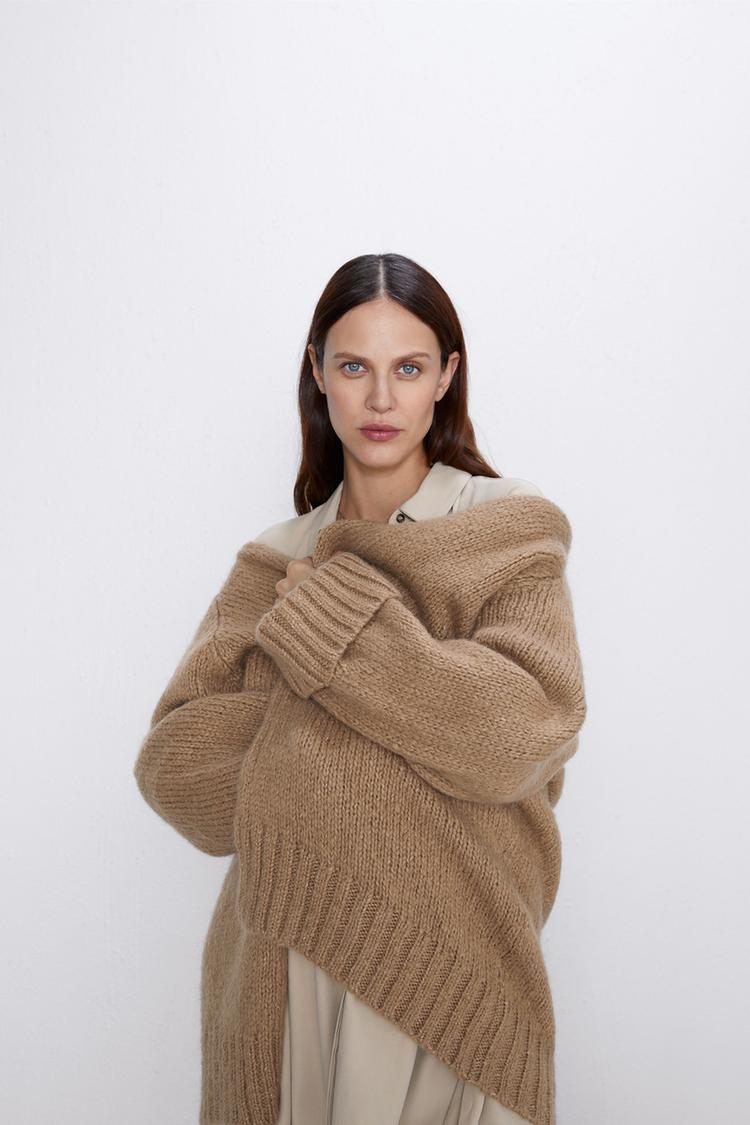 オーバーサイズニットカーディガン Zara Japan 日本 オーバーサイズニットカーディガン Zara Japan 日本