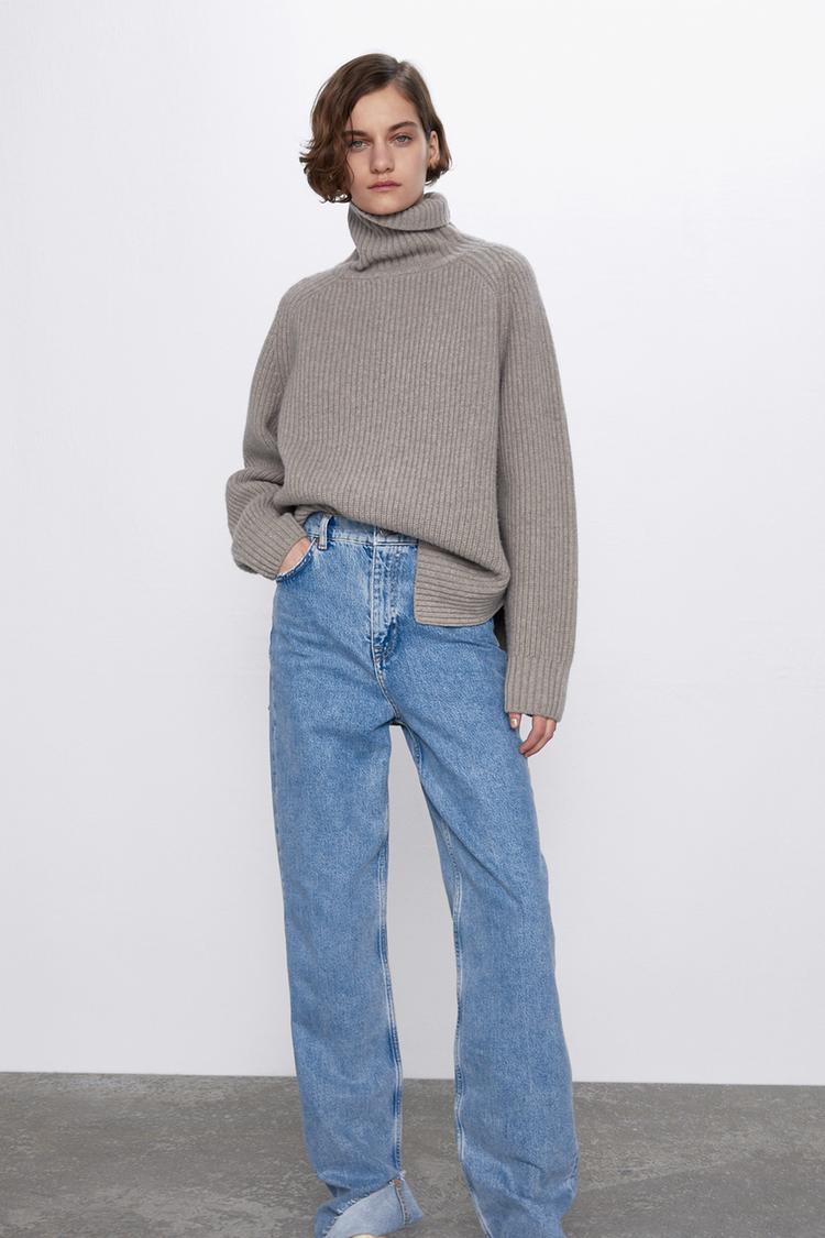 Extra Long Wide Leg Zw Premium 90s Sky Blue Jeans Zara Australia