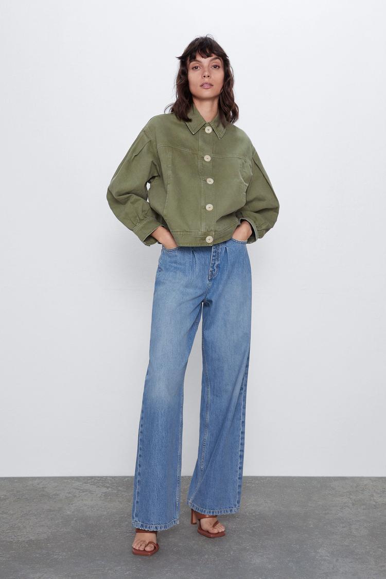 ボタン付きデニムジャケット Zara Japan 日本