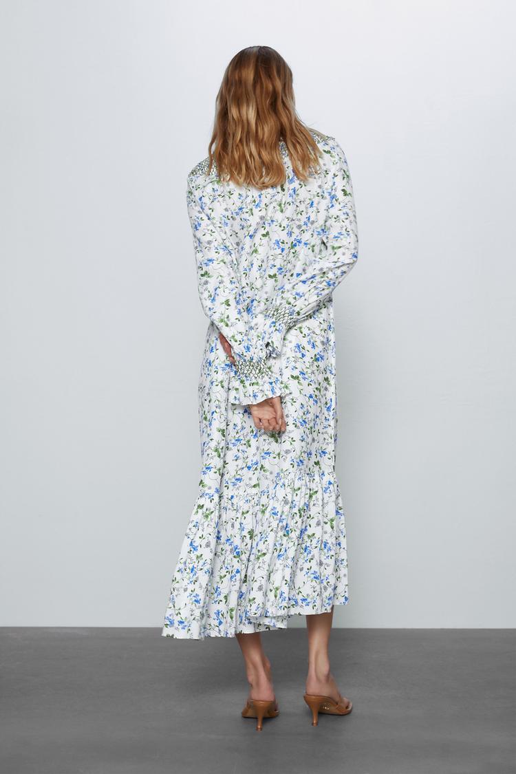 Printed Rustic Dress Zara United States