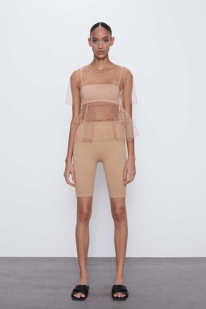Image 1 of LIMITLESS CONTOUR COLLECTION BIKE SHORTS 02 from Zara