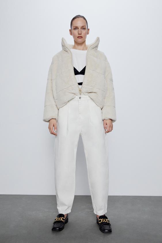 Women S Faux Fur Coats Zara Germany Women S Faux Fur Coats Zara Germany
