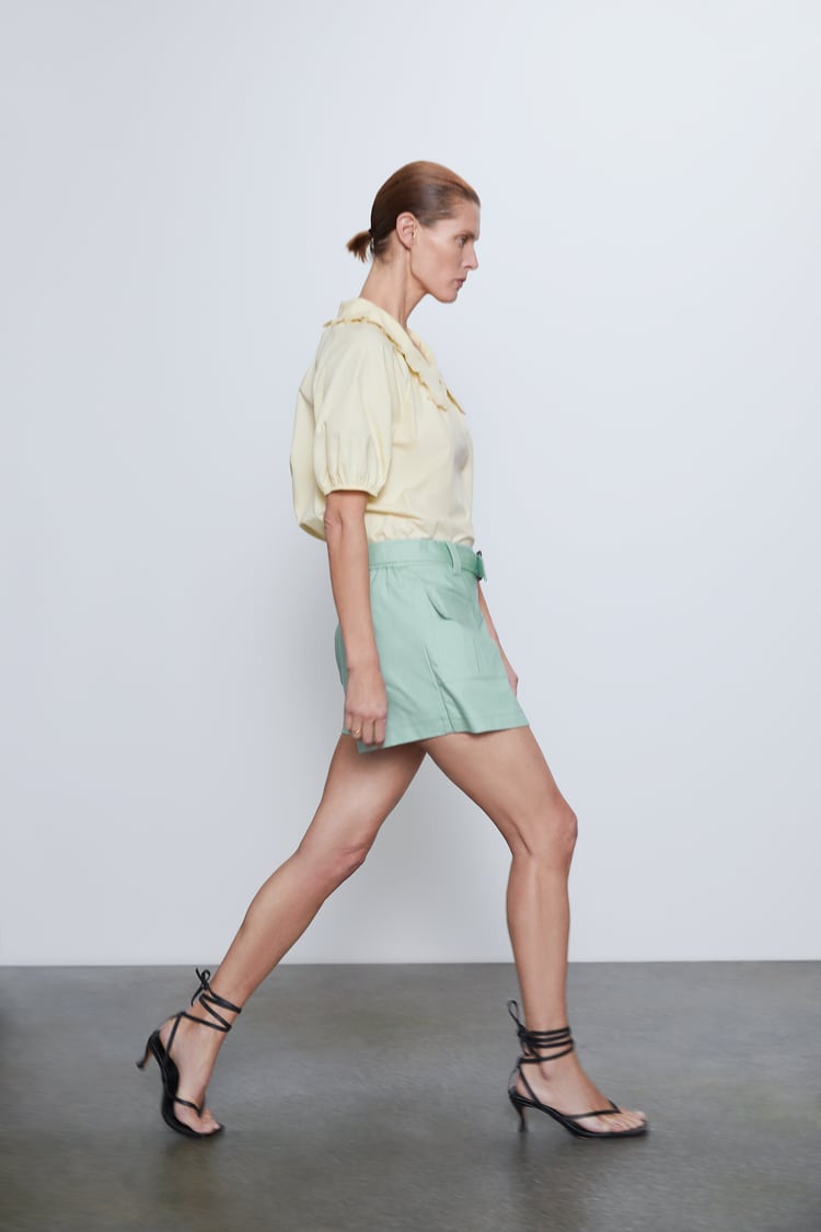 Image 3 of BELTED BERMUDA SHORTS from Zara
