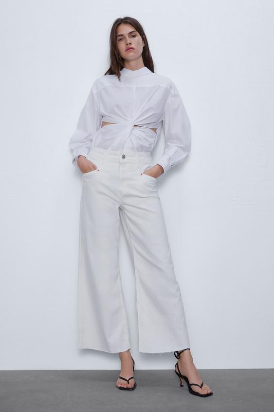 Vaqueros Rectos De Mujer Zara Espana