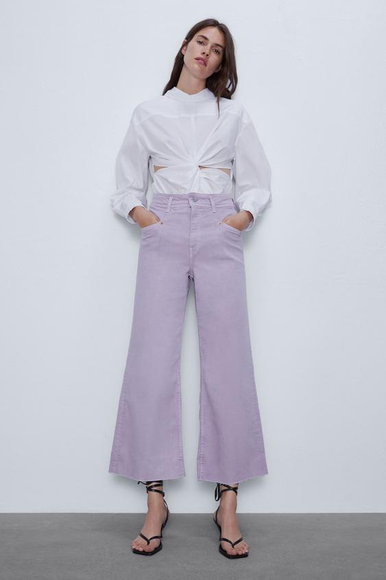 Vaqueros Rectos De Mujer Zara Espana