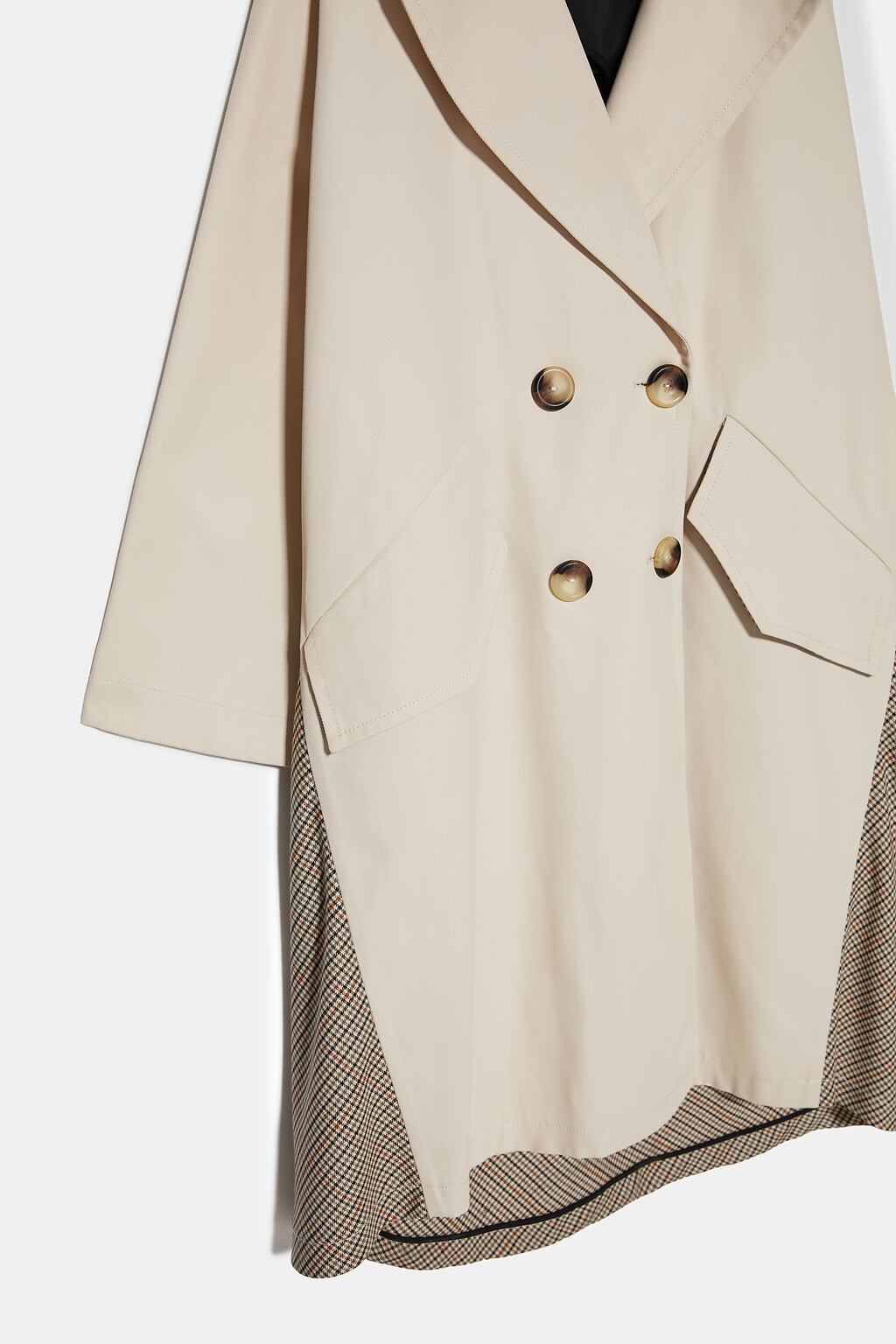 Image 3 of CONTRAST OVERSIZED TRENCH COAT from Zara