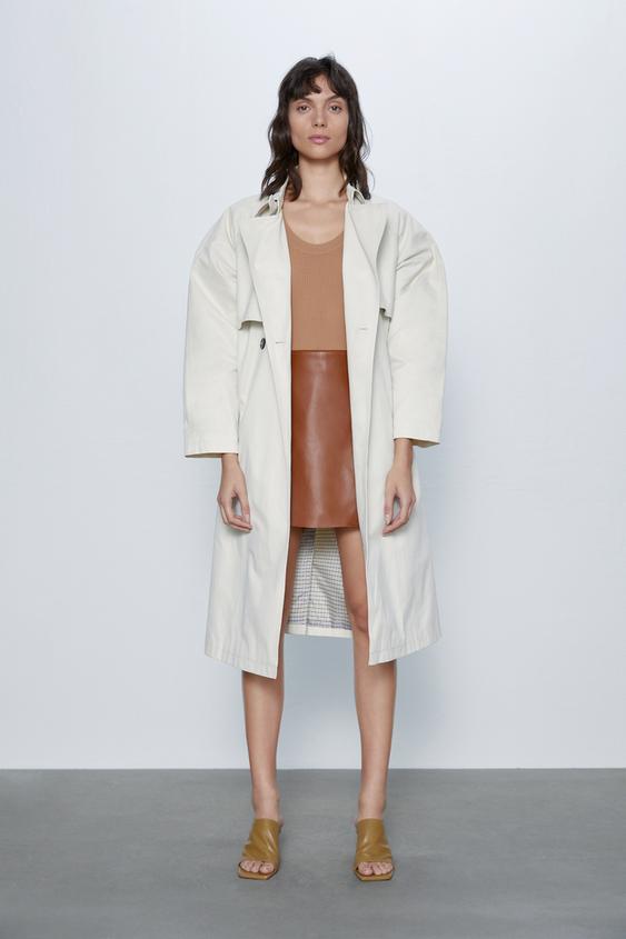 FAUX LEATHER BERMUDA SHORTS