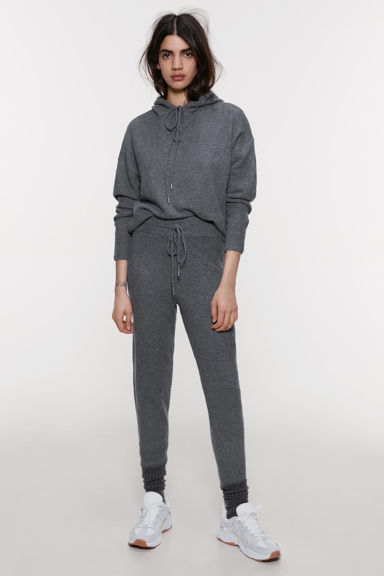 Image 1 of KNIT HOODIE from Zara