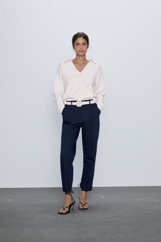 SKINNY TROUSERS WITH BELT