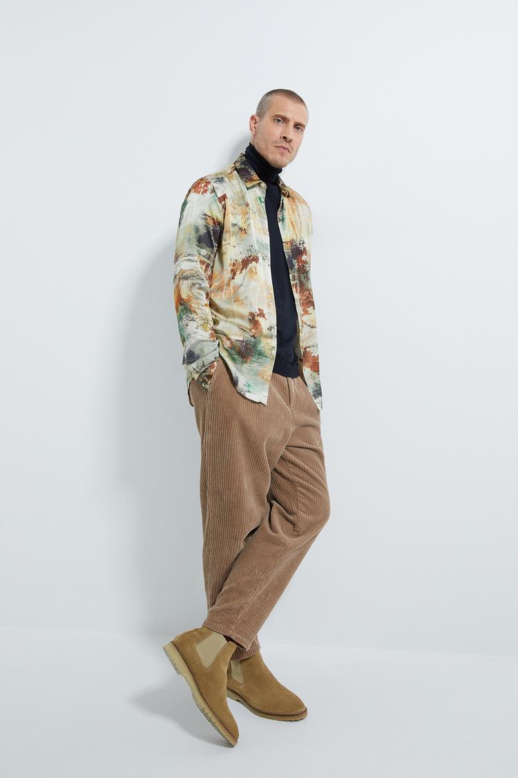 Abstract Print Shirt Zara India
