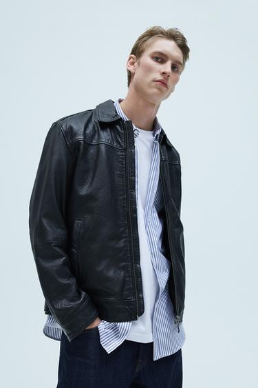 Men S Leather Jackets Zara International Men S Leather Jackets Zara International
