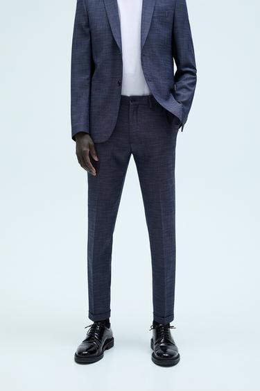 Pantalones Tailored Fit Hombre Zara Espana