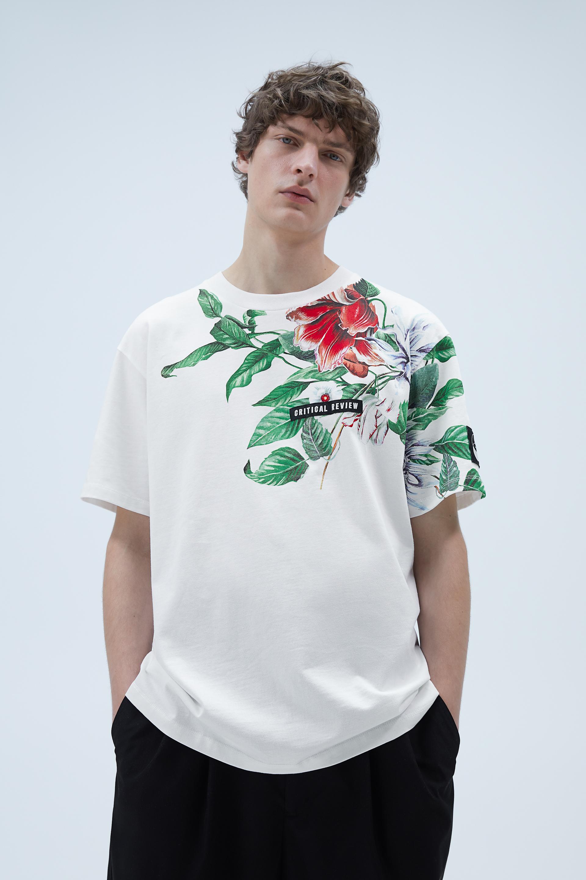 Floral Print T Shirt Zara France