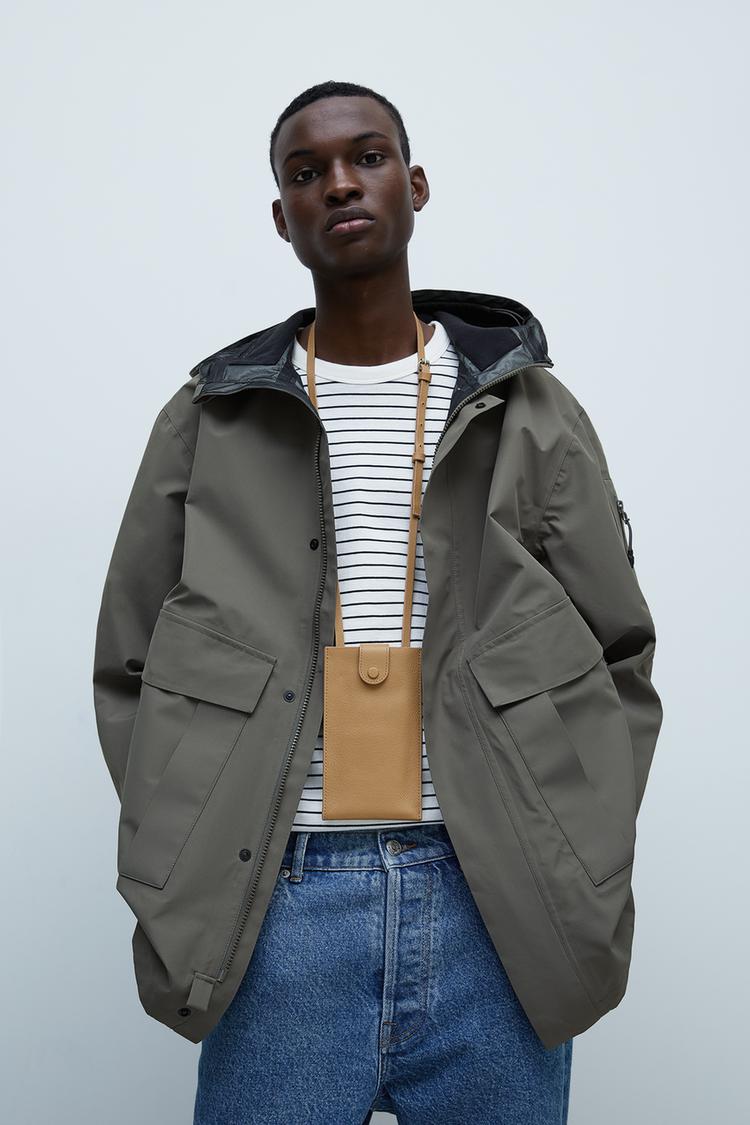 Water Repellent Technical Parka Zara New Zealand
