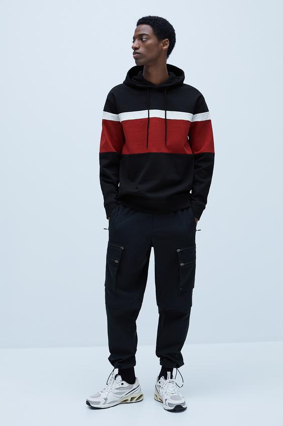 COLOUR BLOCK HOODIE
