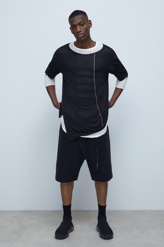 OVERSIZE T-SHIRT WITH TOPSTITCHING