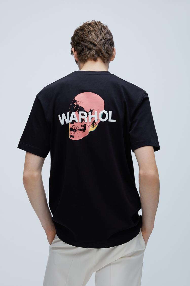 Andy Warhol Skull T Shirt Zara United Kingdom