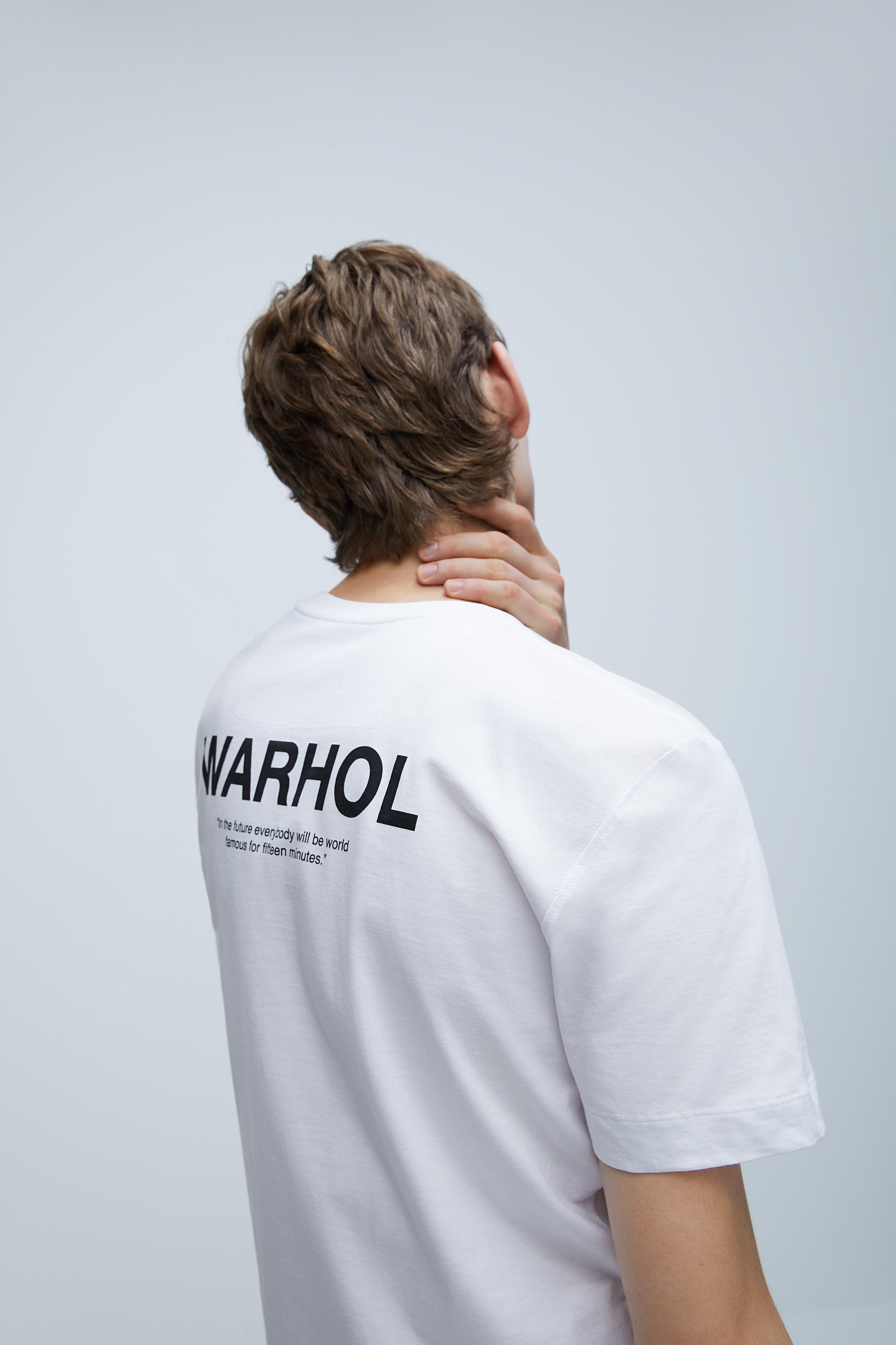 Maglietta Ritratto Andy Warhol Zara Italia Italy