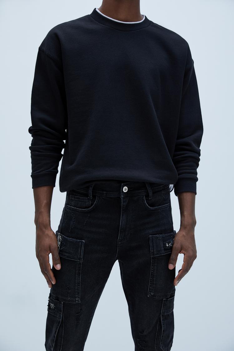 Jeans Militari Nastri Paisley Zara Italia Italy