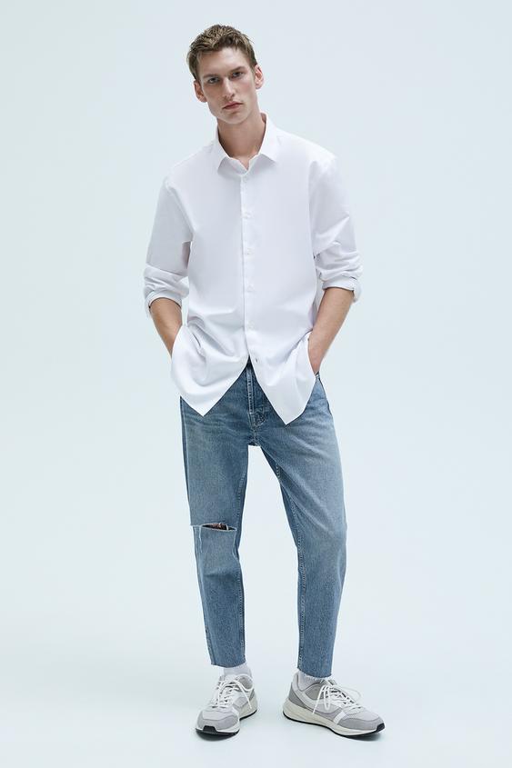 Men S Carrot Fit Jeans Online Sale Zara United Kingdom