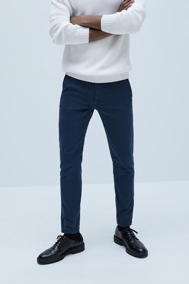 pantalon chino homme rouge zara