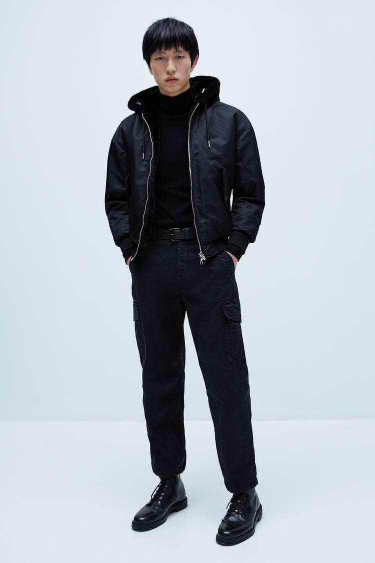 Reversible Bomber Jacket With Hood Zara Singapore