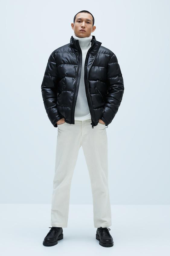 Faux Leather Puffer Jacket - Faux Leather Puffer Jacket Zara Faux Leather Puffer Jacket - Faux Leather Puffer Jacket Zara