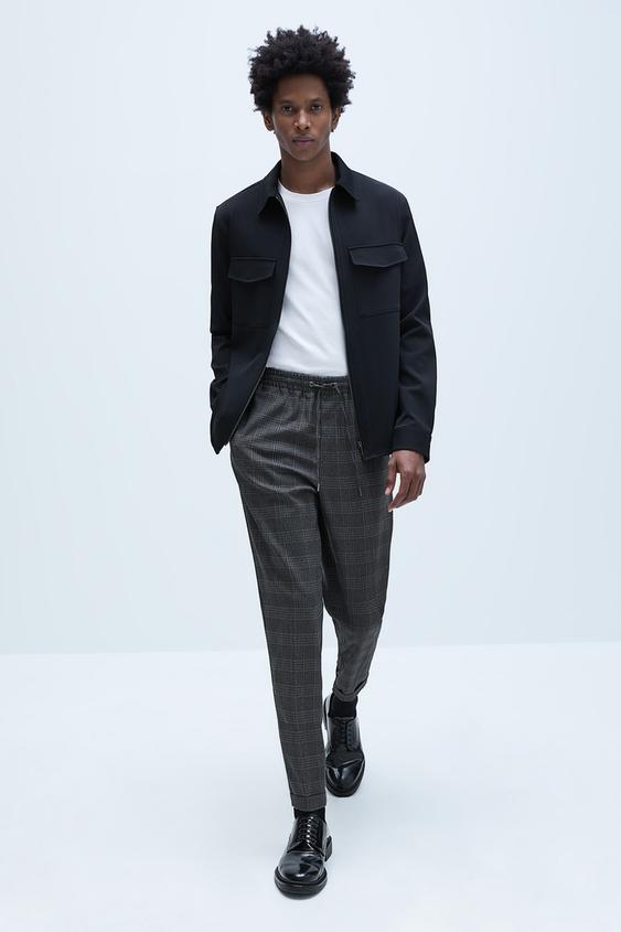 pantalon elastique homme zara
