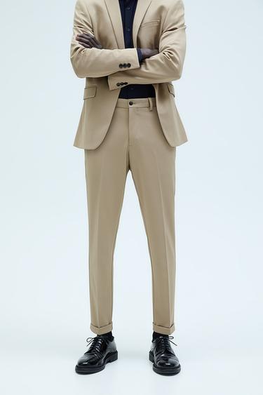 Pantalones Tailored Fit Hombre Zara Espana