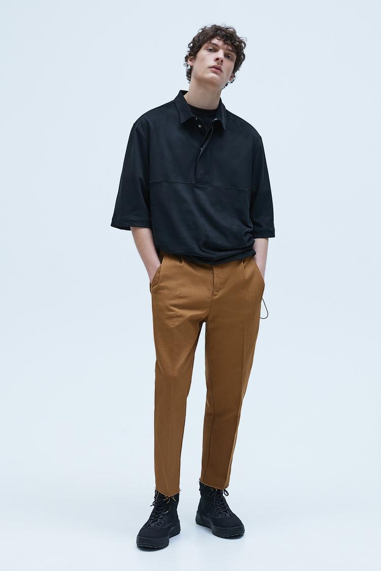 pantalon court habillé homme zara