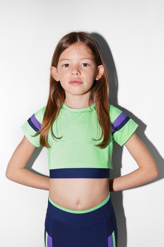 SPORTY CROPPED T-SHIRT