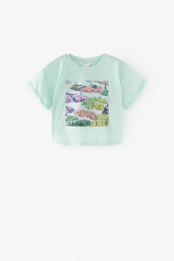 BOTANICAL T-SHIRT WITH SHIMMER