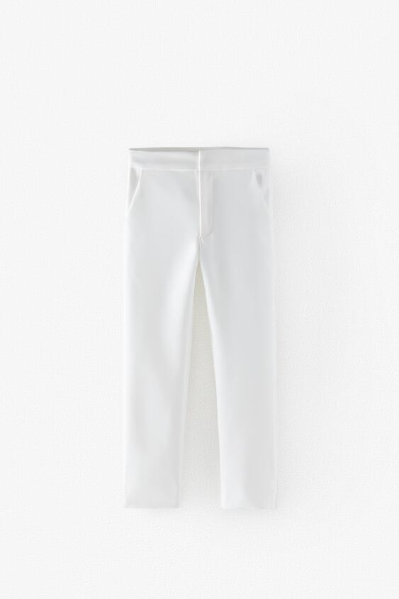 CROPPED TROUSERS WITH SLITS