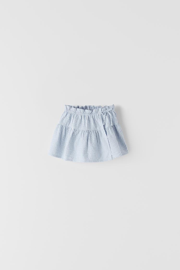 ストライプ柄テクスチャー入りスカート Zara Japan 日本