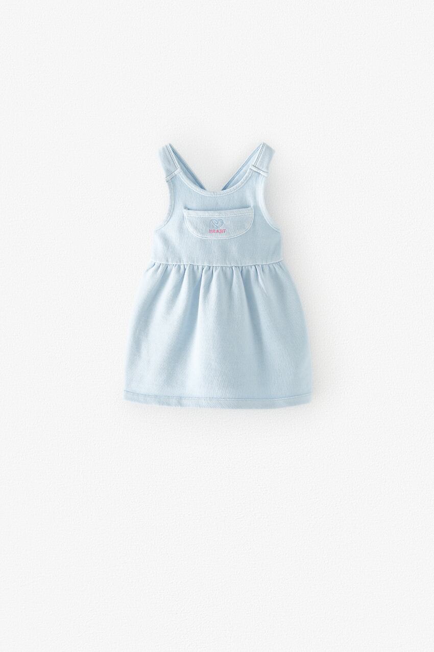 Image 1 of PLUSH DRESS WITH EMBROIDERY from Zara