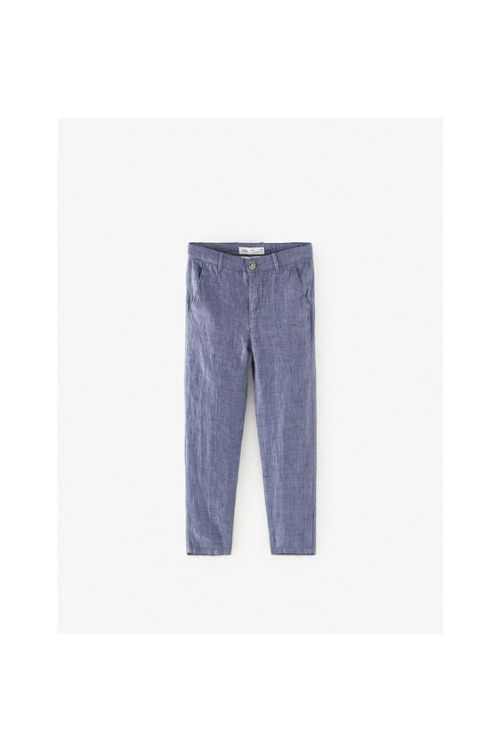 pantalon homme lin zara