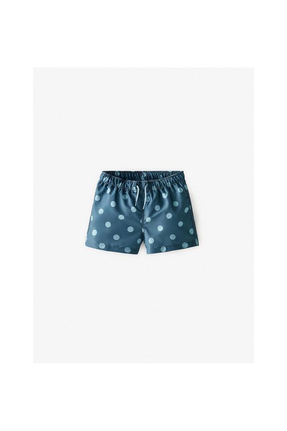 Polka dot swim shorts