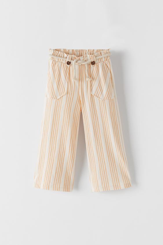 STRIPED CULOTTE TROUSERS