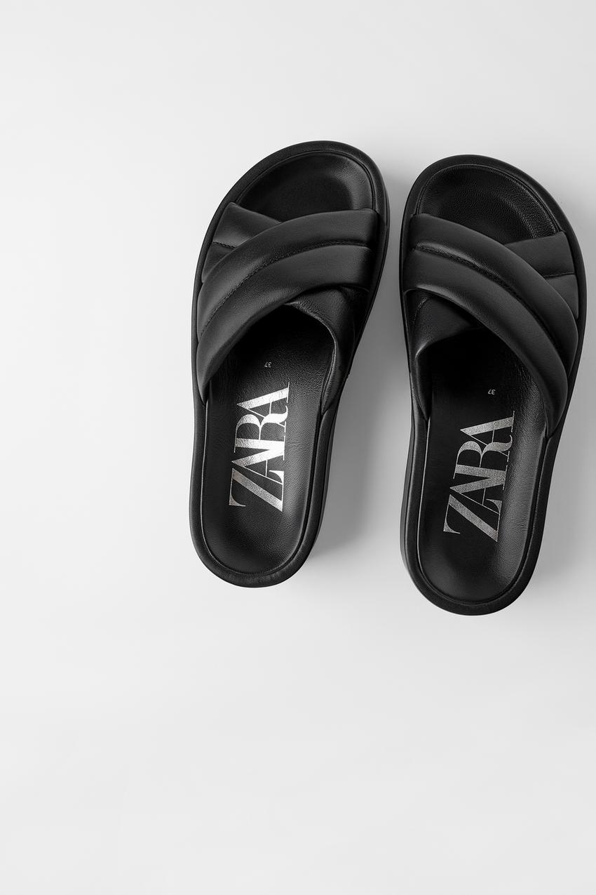 Изображение 2 из ZARA LEATHER PLATFORM SANDAL