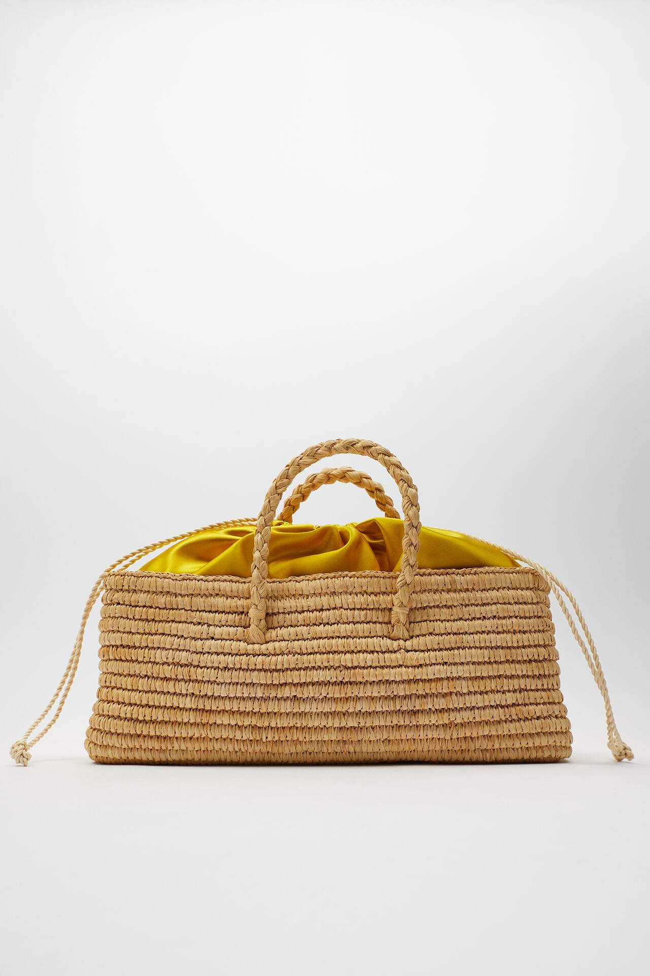 Image 1 of NATURAL RAFFIA BASKET BAG from Zara