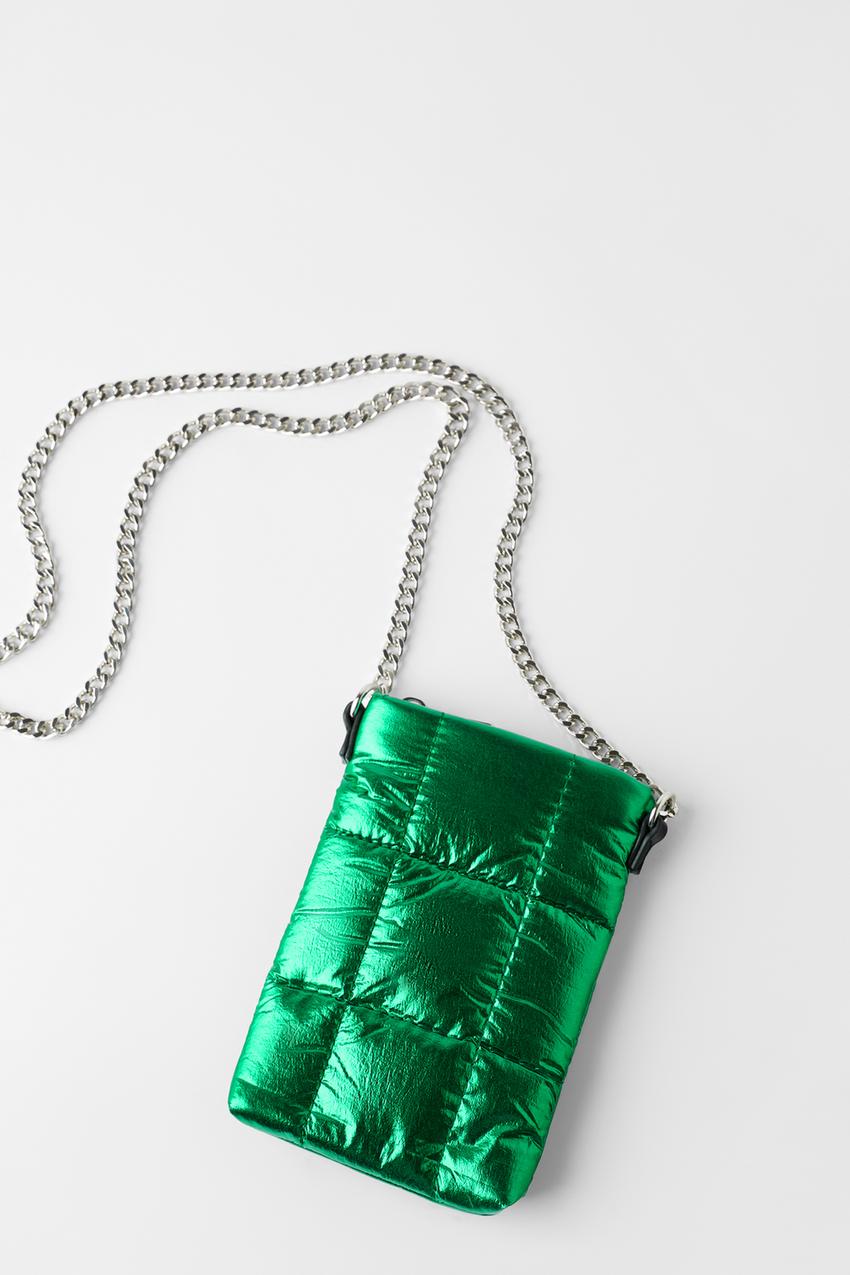 Изображение 1 из СУМКИ ДЛЯ СУМКИ SMARTPHONE IN METALLIC by Zara