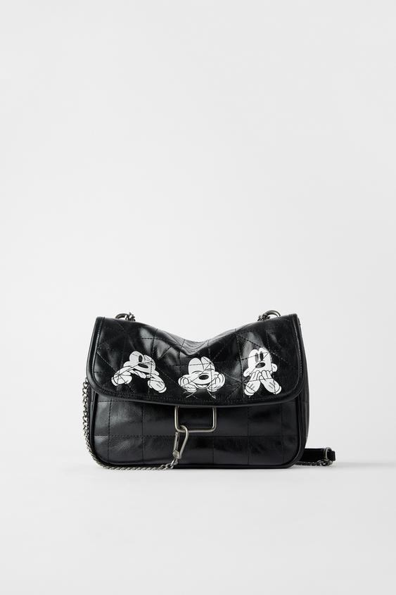 ミッキーマウス C ディズニー ソフトロック調クロスボディバッグ Zara Japan 日本