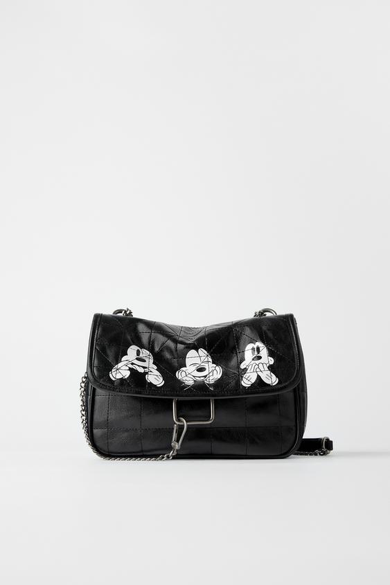 ミッキーマウス C ディズニー ソフトロック調クロスボディバッグ Zara Japan 日本 ミッキーマウス C ディズニー ソフトロック調クロスボディバッグ Zara Japan 日本