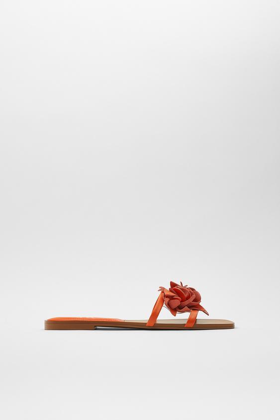 FLORAL FLAT SANDALS