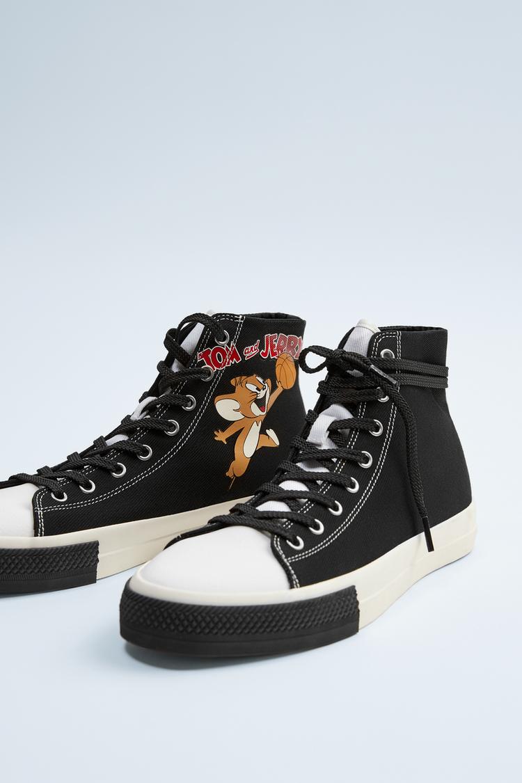 Tom And Jerry C Warner Bros High Top Sneakers Zara United States