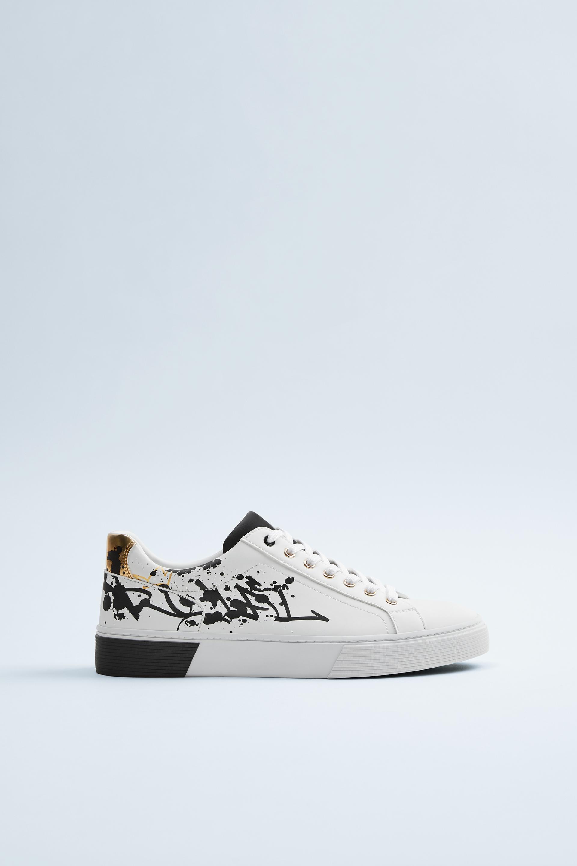Paint Look Sneakers Zara United States